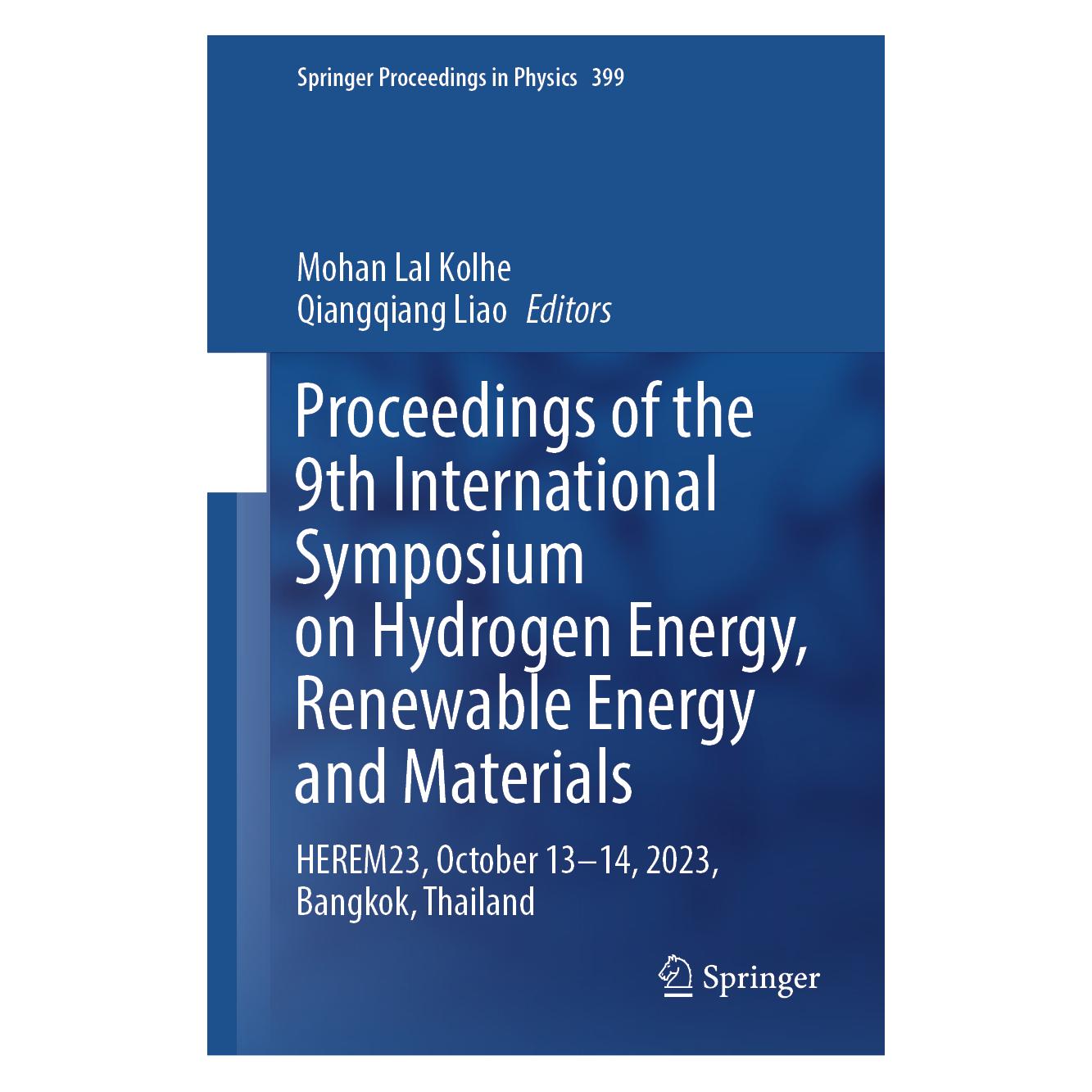 Springer Proceedings of the 9th International Symposium on Hydrogen Energy, Renewable Energy and Materials (Englisch, Hardcover, Mohan Lal Kolhe, Qiangqiang Liao) (61519476)