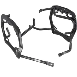 SW-Motech PRO Seitenträger für Akrapovic - Schwarz. Kawasaki KLE500 / KLE500 SE (26-).