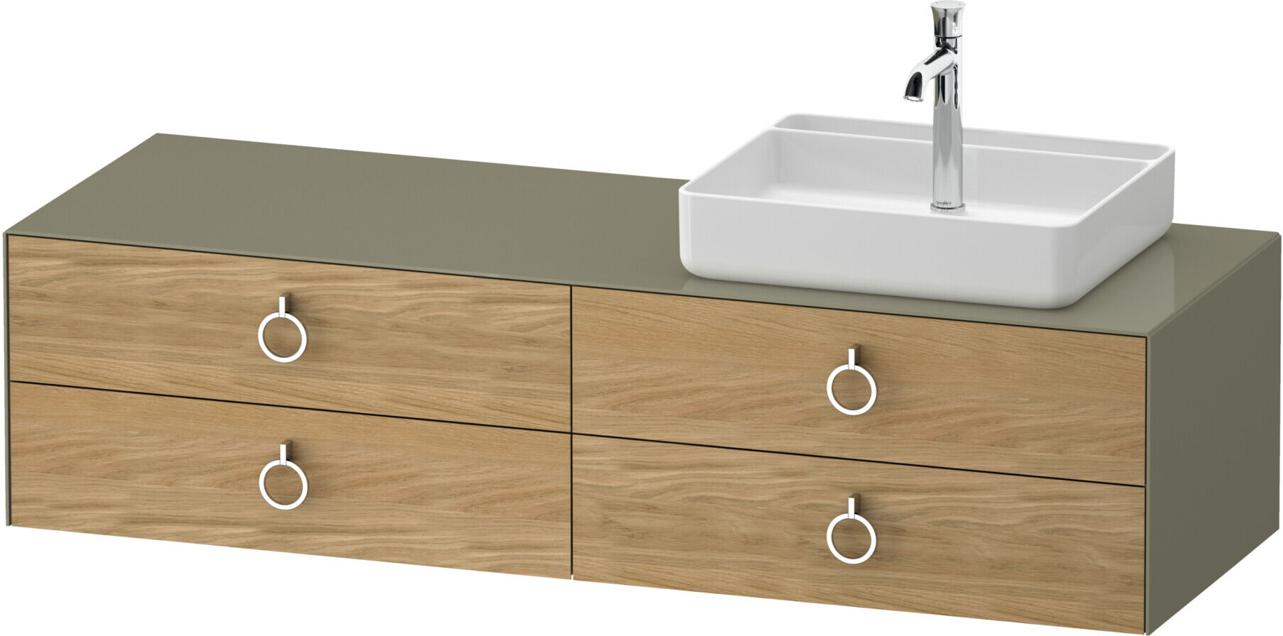 Duravit Waschtischunterschrank White Tulip 160x55cm, B R, E N StG g, k Ein/o Be (WT4995RH5H20000)