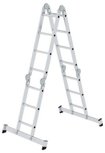 MUNK Günzburger Steigtechnik 031324 Aluminium Sprossen-Vielzweckleiter
