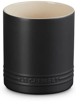 Le Creuset Satin Black Stoneware 1.1L Utensil Jar