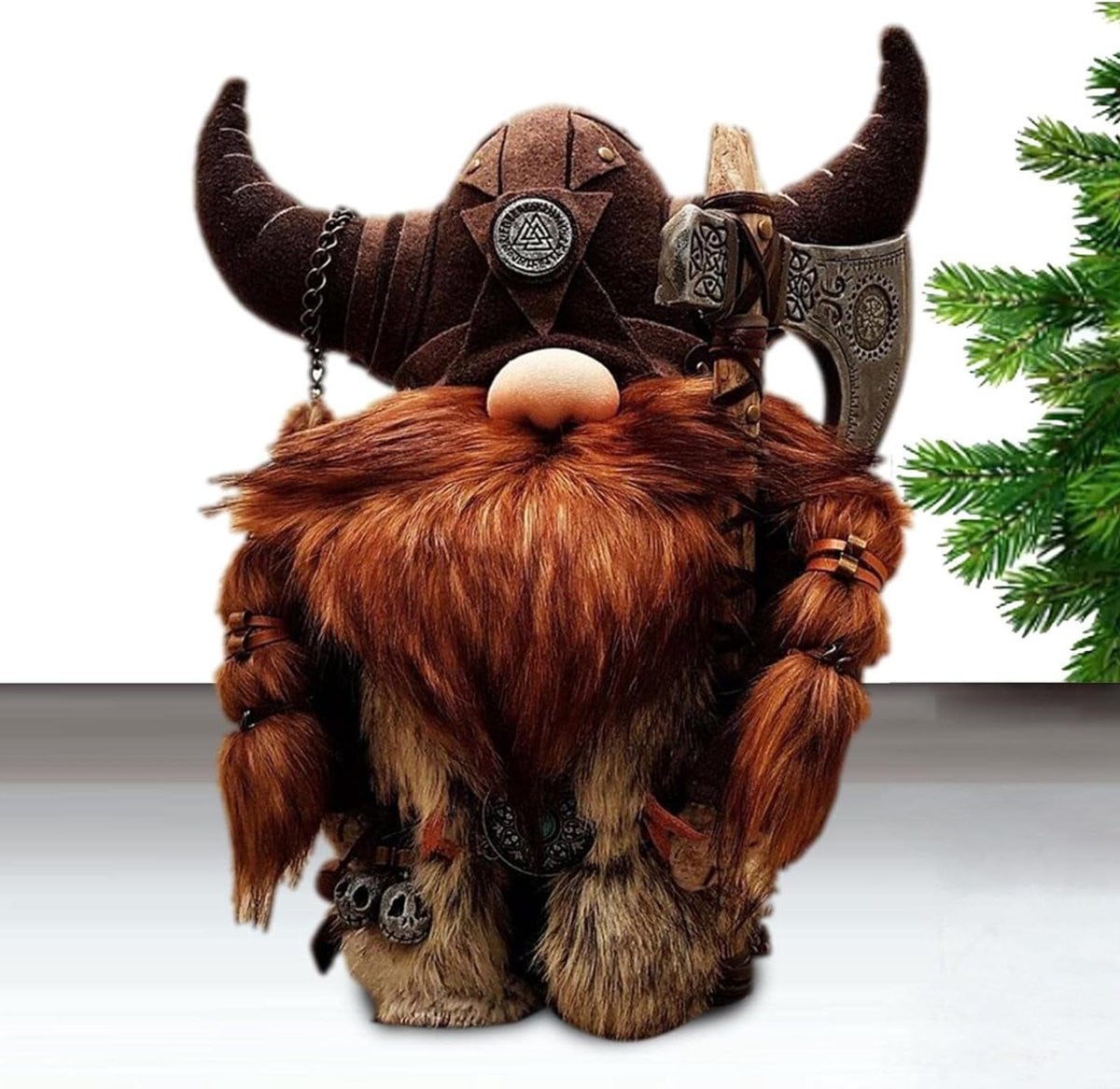Pluche Krijger Kabouter Viking Dwerg Beeld voor Tuin Decoratie
