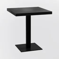 BIG Möbel GmbH Bistrotisch 80x80 cm | Dunkle Holzoptik | Gusseisen Gestell