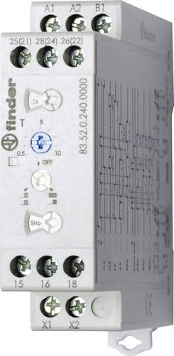 Finder 83.52.0.240.0000 83.52.0.240.0000 Zeitrelais Multifunktional 1 St. Zeitbereich: 0.05s - 10 Tage 2 Wechsler