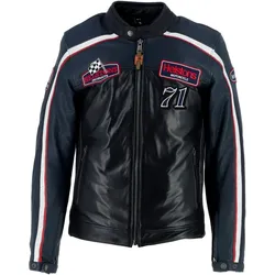 Helstons Formula Sport wasserdichte Motorrad Lederjacke