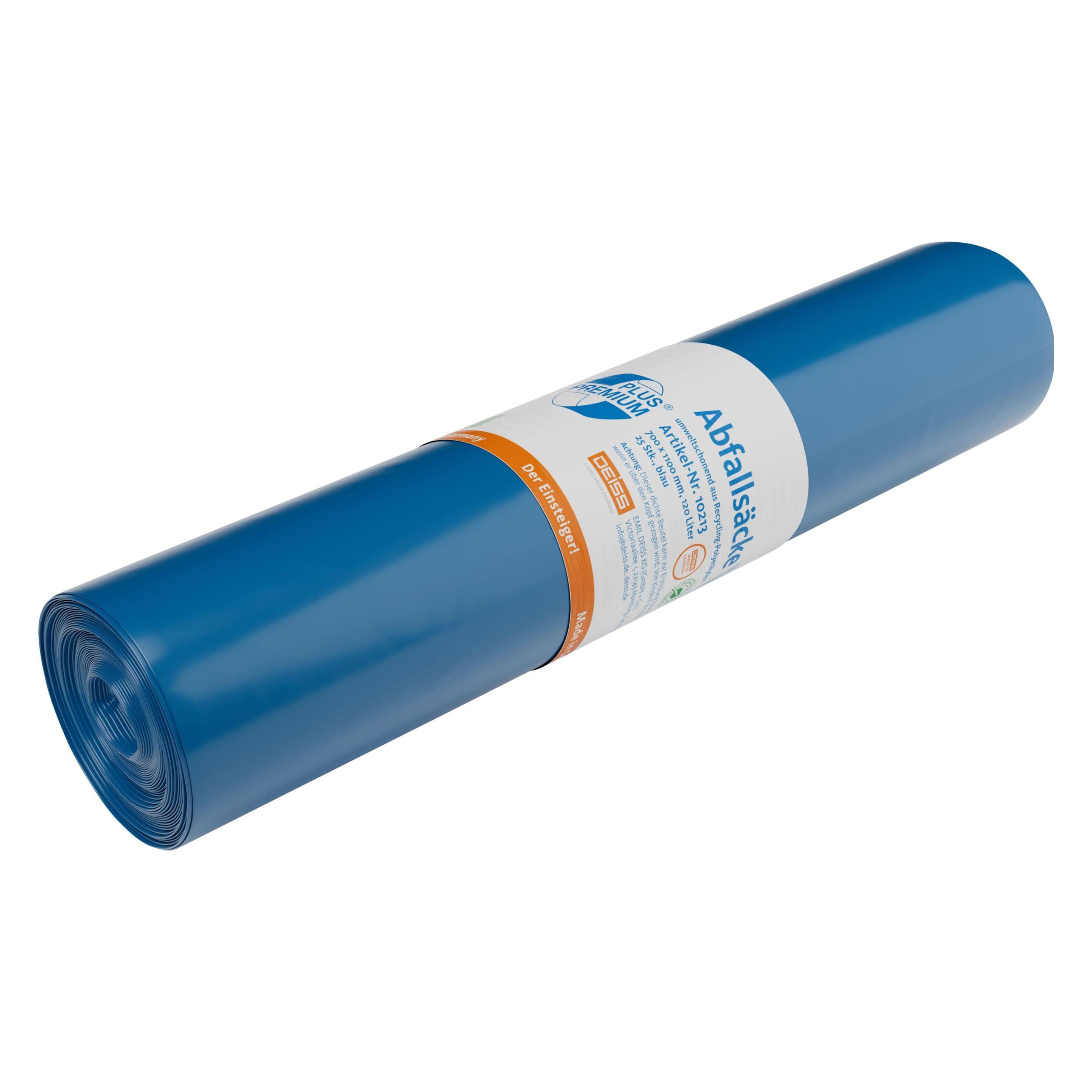 Müllsack 120 l blau LDPE Einsteiger (120 l) (4001553102131)