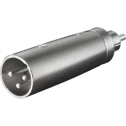 GOOBAY 27456 - XLR-Adapter, Cinch-Stecker auf XLR-Stecker