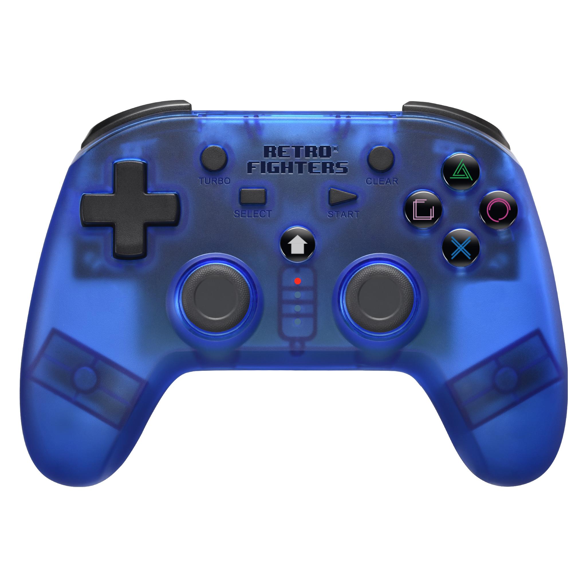 Retro Fighters Retro-Fighters - PS Defender 2.4G Controller - Blue (NES Classic, PC, PS2, PS3, Switch) (RET00443)