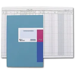 Wareneingangsbuch A4 40 Blatt hellblau