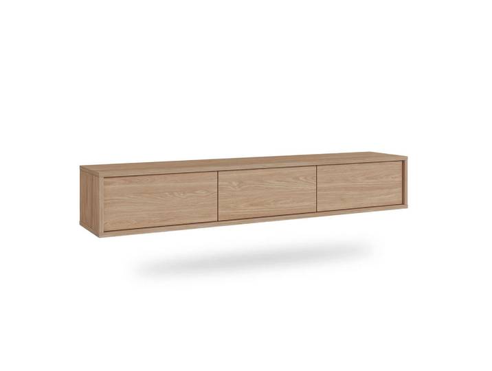 Petits-meubles Tv-Möbel Idra Holz, Braun, 180x32x36 cm, Wohnzimmer, TV Möbel, TV-Ständer
