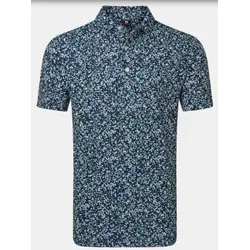 FootJoy Florales Wasserfarben Piqué - Herren  - Navy / Sonnenschein / Feldgrün (...