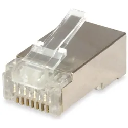 equip RJ45 Stecker: 100er Pack geschirmt (S/FTP, CAT6), Netzwerkkabel