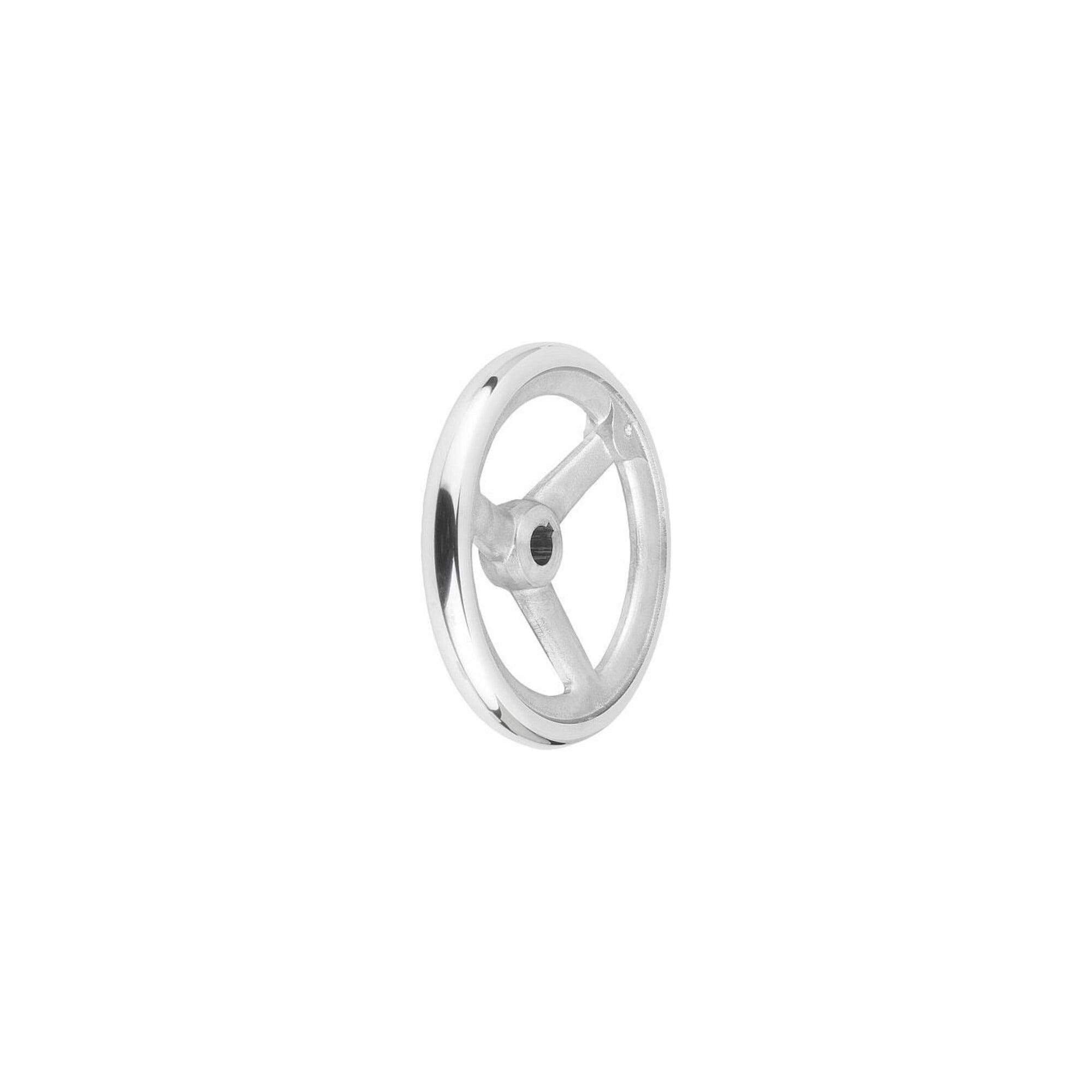 KIPP Handrad DIN950 80mm Aluminium Passbohrung 10H7 (K0160.1080X10)