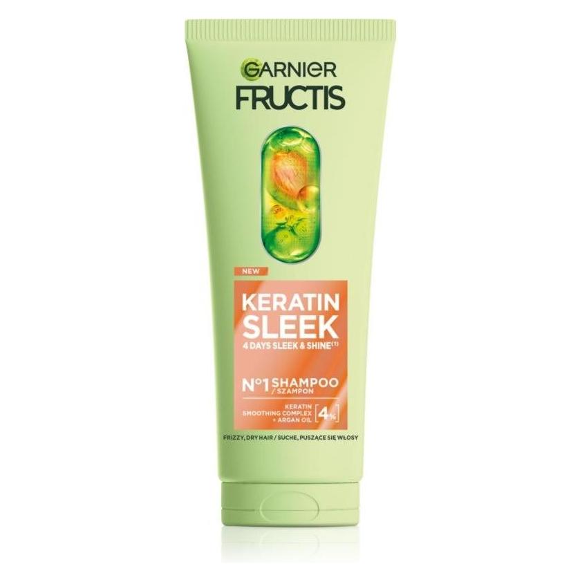 Garnier Fructis Keratin Sleek Shampoo szampon do włosów 200ml (Flüssiges Shampoo, 200 ml) (55168879)