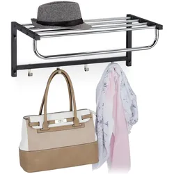 Relaxdays, Kleiderhaken + Wandgarderobe, Wandgarderobe