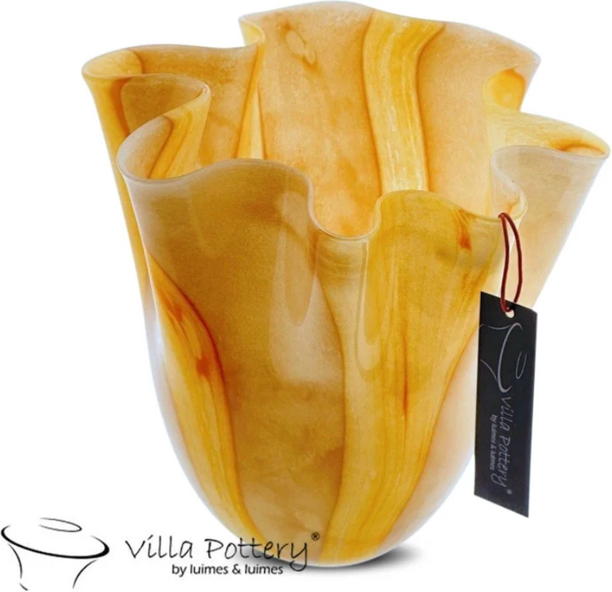 Villa Pottery Vaas Lolly Pop 3 Yellow Pink