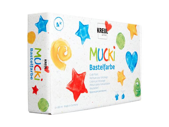 Mucki Bastelfarben Set 6 Stück