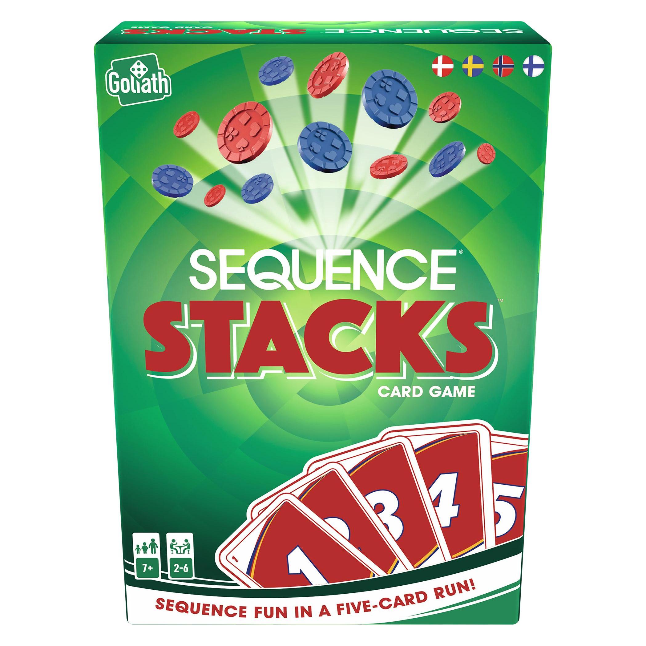 Asmodée Sequence Stacks Nordic (Deutsch, Englisch, Französisch, Italienisch, Niederländisch, Spanisch, 2 - 6 Spieler) (GOL9020)
