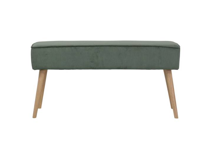 Banc velours côtelé vert foncé