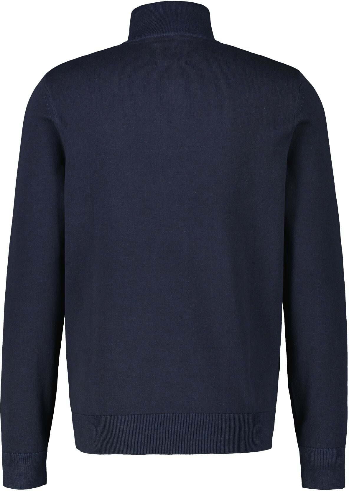 Strickpullover LERROS "Troyer in Twist-Strick", Herren, Gr. S, blau (classic navy), 100% Baumwolle, normal, ohne Ausschnitt, Pullover Strickpullover classic navy S