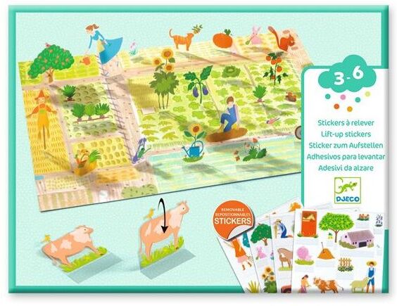 Coffret Stickers à relever À la ferme - Djeco
