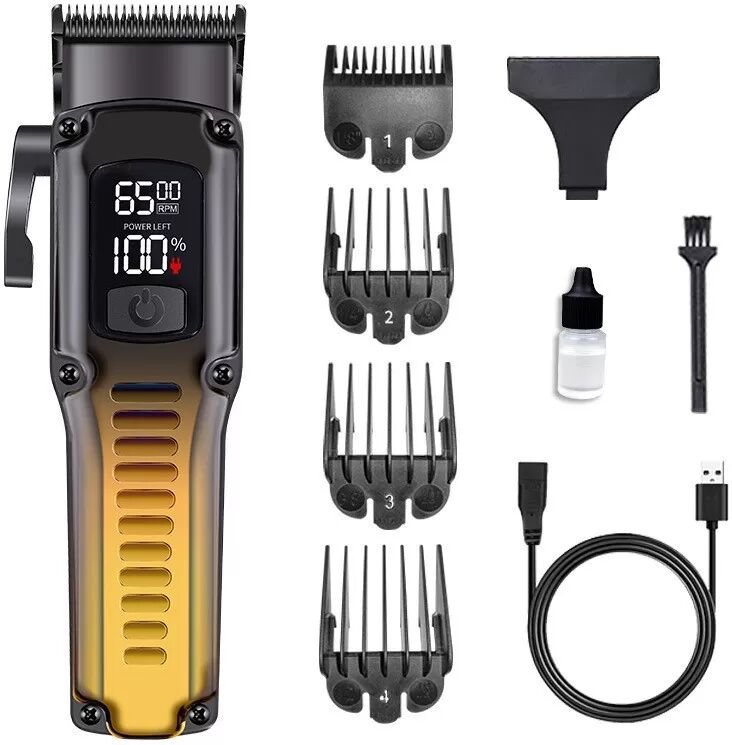 INF Professionelle Tierhaarschneidemaschine mit Keramikklinge, 10W Motor und einstellbarer Leistung Gold