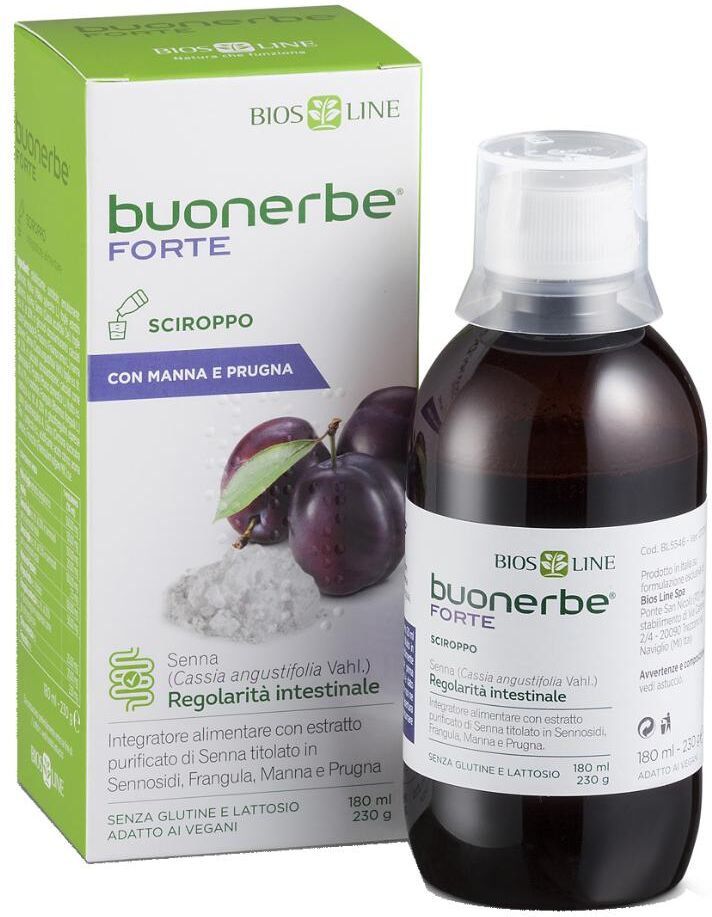 BIOS LINE SpA Buonerbe Forte Sciroppo 180ml - Integratore Alimentare Buonerbe Forte