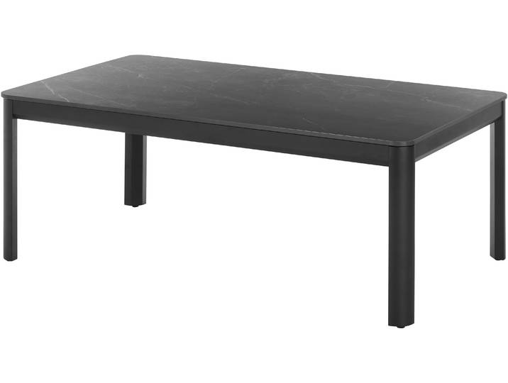 Couchtisch STOLKOM Lenni Wohnzimmertisch Keramik, Schwarz gemasert BxHxT 120x45x70 cm , schwarz (schwarz, schwarz, schwarz), H:45cm, Tische, Couchtisch, Keramikoberfläche schwarz gemasert, Metallgestell schwarz matt