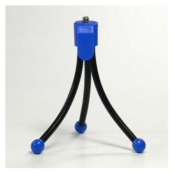 Logo Handy-Selfie-Stick auf dem Tisch, blau, Thermoplast (945686|SUP)