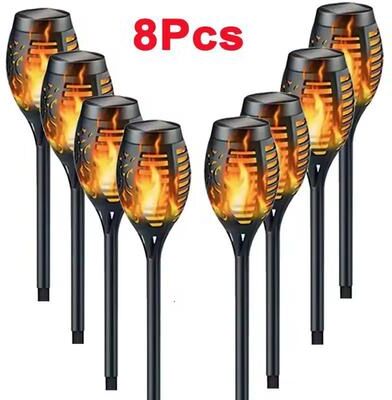 Inspired Living Solar Flame Torch Landscape Lights Waterproof Flickering Outdoor Path & Garden Lamps 8