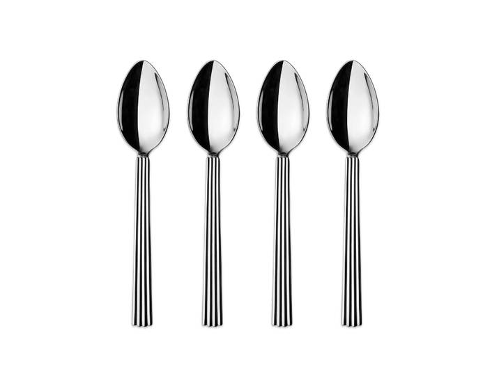 Georg Jensen Cuillère à thé large Bernadotte Lot de 4