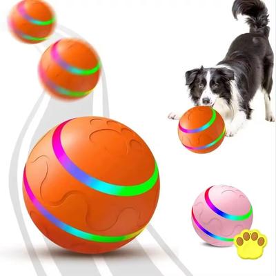Inspire Curations Waterproof Interactive Dog Ball With Remote Control, Rolling And Jumping Play pink