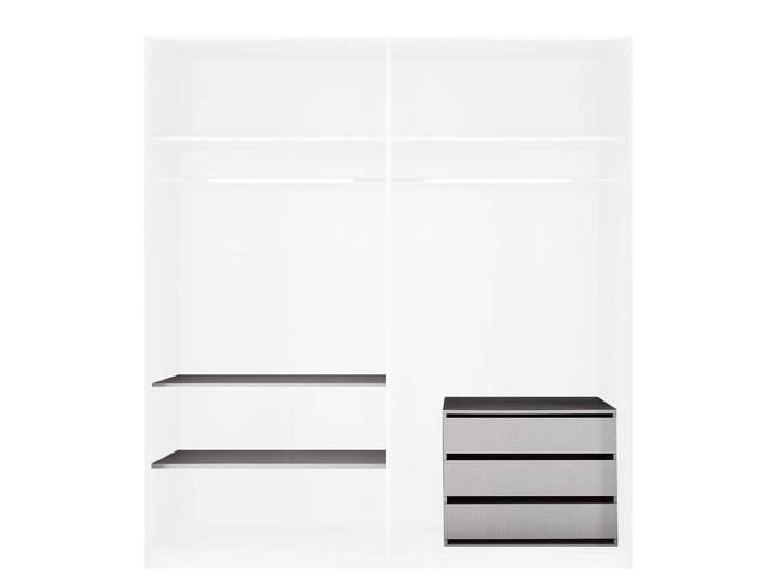 Zubehör für Kleiderschrank 210cm Grau Classic Spanplatte, foliert