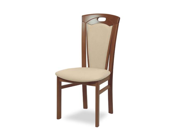 Esszimmerstuhl HOME AFFAIRE FERDI Made in Italy, Massivholz , beige (nuss, beige, nussbaum, beige), B:48cm H:100cm T:57cm, Massivholz, Stühle, Esszimmerstuhl, Bezug Feinstruktur (wasser- und fleckabweisend) oder Struktur