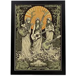 POSTER Rock-Hexen A3 Schwarzer Rahmen