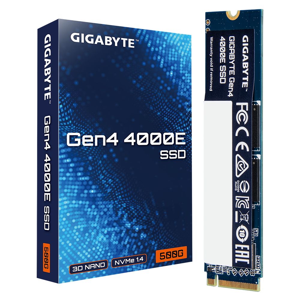 GIGABYTE Gen4 4000E SSD M.2 2280 NVMe 500GB G440E500G