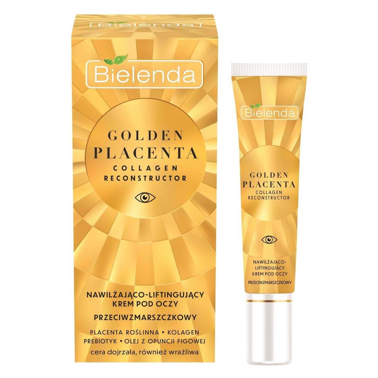 Bielenda Golden Placenta Collagen Reconstructor Moisturizing And Lifting Anti-Wrinkle Eye Cream 15Ml (Augenpflege Crème, 15 ml, Tag) (5902169048327)