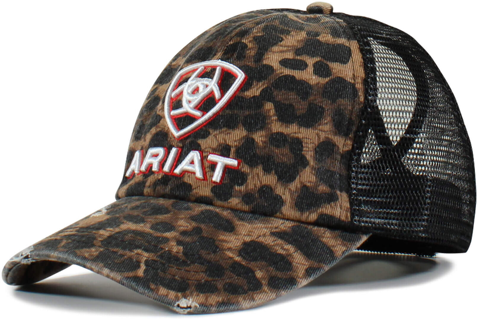 Women's Embossed logo cheetah print cap in Black by Ariat