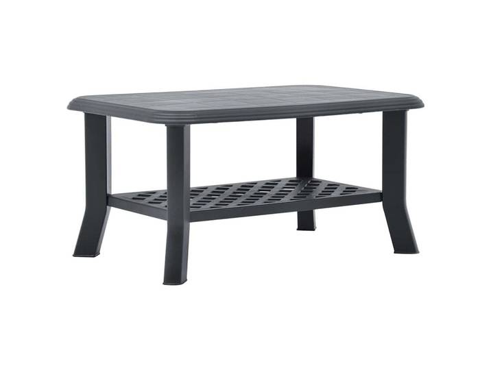 vidaXL Couchtisch vidaXL Couchtisch Anthrazit 90x60x46 cm Kunststoff