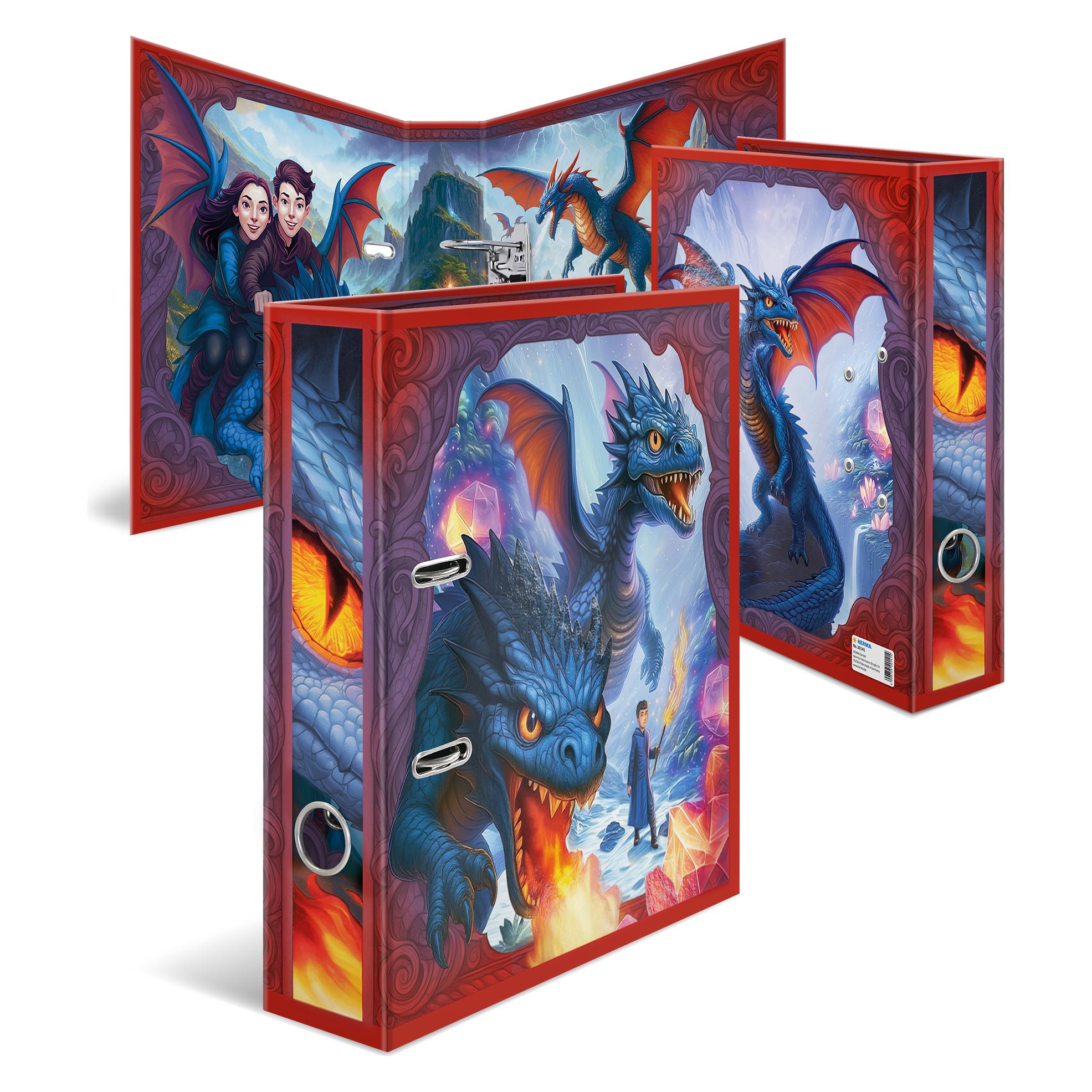 Herma Motiv-Ordner A4 Dragon (A4, 70 mm, 1 Stk.) (20141)