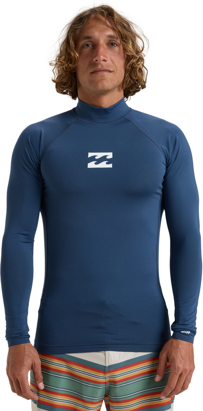 Rash Guard BILLABONG "Waves All Day", Herren, Gr. XS, schwarz (midnight), Obermaterial:85% Polyester, 15% Elasthan., Shirts Rash Guard