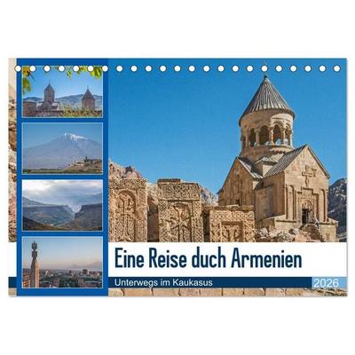 Eine Reise durch Armenien (Tischkalender 2026 DIN A5 quer), CALVENDO Monatskalender