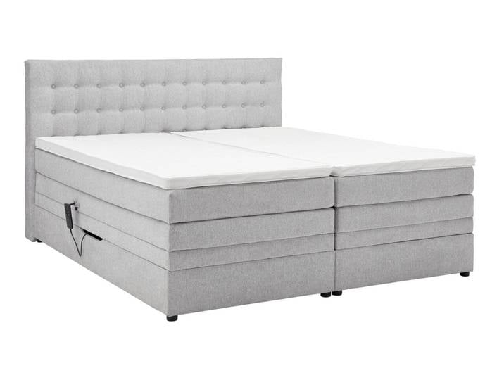 Intro Boxspringbett LUZERN, dunkelgrau, Stoff