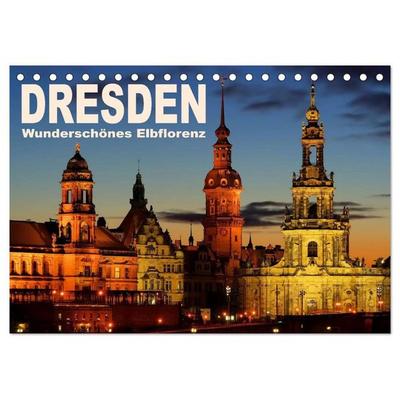 Dresden - Wunderschönes Elbflorenz (Tischkalender 2026 DIN A5 quer), CALVENDO Monatskalender