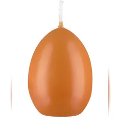 Kopschitz Kerzen Maxi Eikerzen, Straußenei Karotte Orange, 14 x 10 cm, 6 Stück, Ostereikerzen