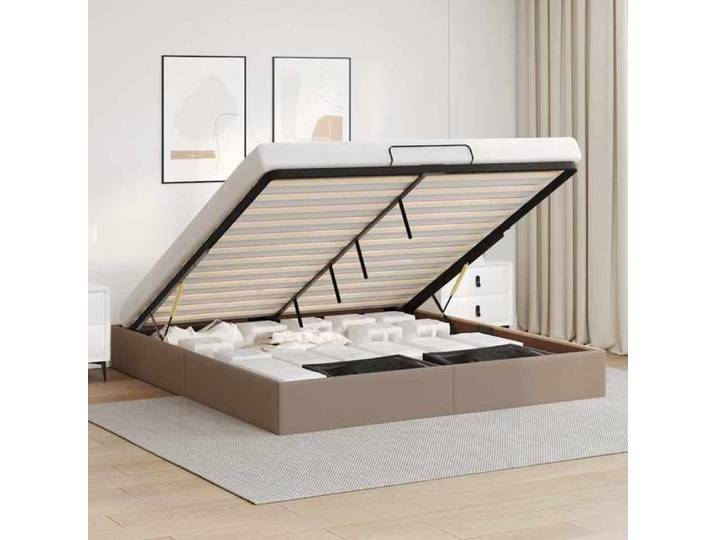 Cadre de lit ottoman sans matelas cappuccino 180x200 cm 3310818
