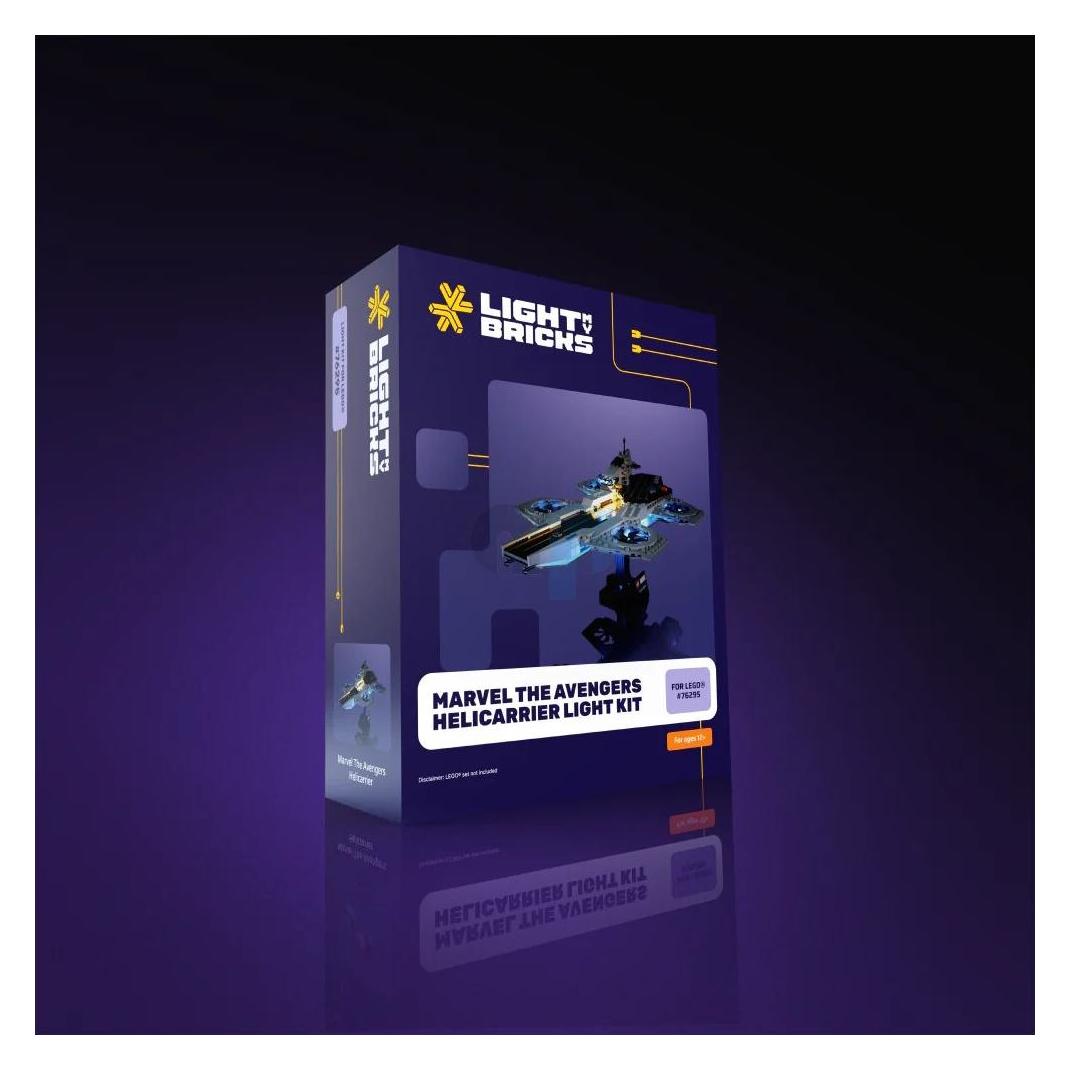 Light my bricks LMB 2.0 LED Licht Set für LEGO 76295 Helicarrier der Avenger (76295)