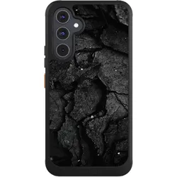 Nivocase Hülle für Samsung Galaxy A54 5G Handyhülle NIVOcore Case Schwarz Beton Stein schwarz (Samsung Galaxy A54 5G), Smartphone Hülle, Schwarz