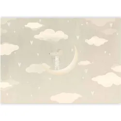 Artgeist, Tapete, Fototapete - Mouse on the Moon (150 x 105 cm)
