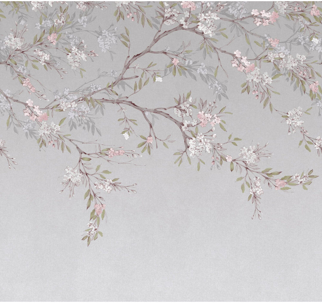 Superfresco Easy Blossom Trail Print To Order Fixed Size 2.8m x 3m Mural Purple 300cm L